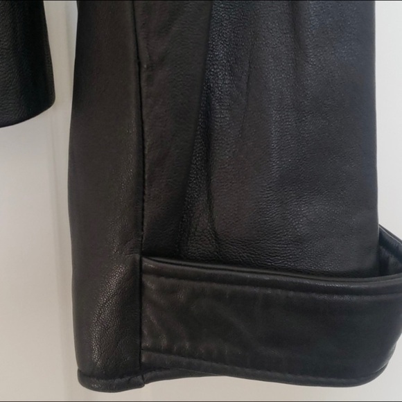 Genuine Leather Mark Alan Black Jacket. Size L - Picture 6 of 15